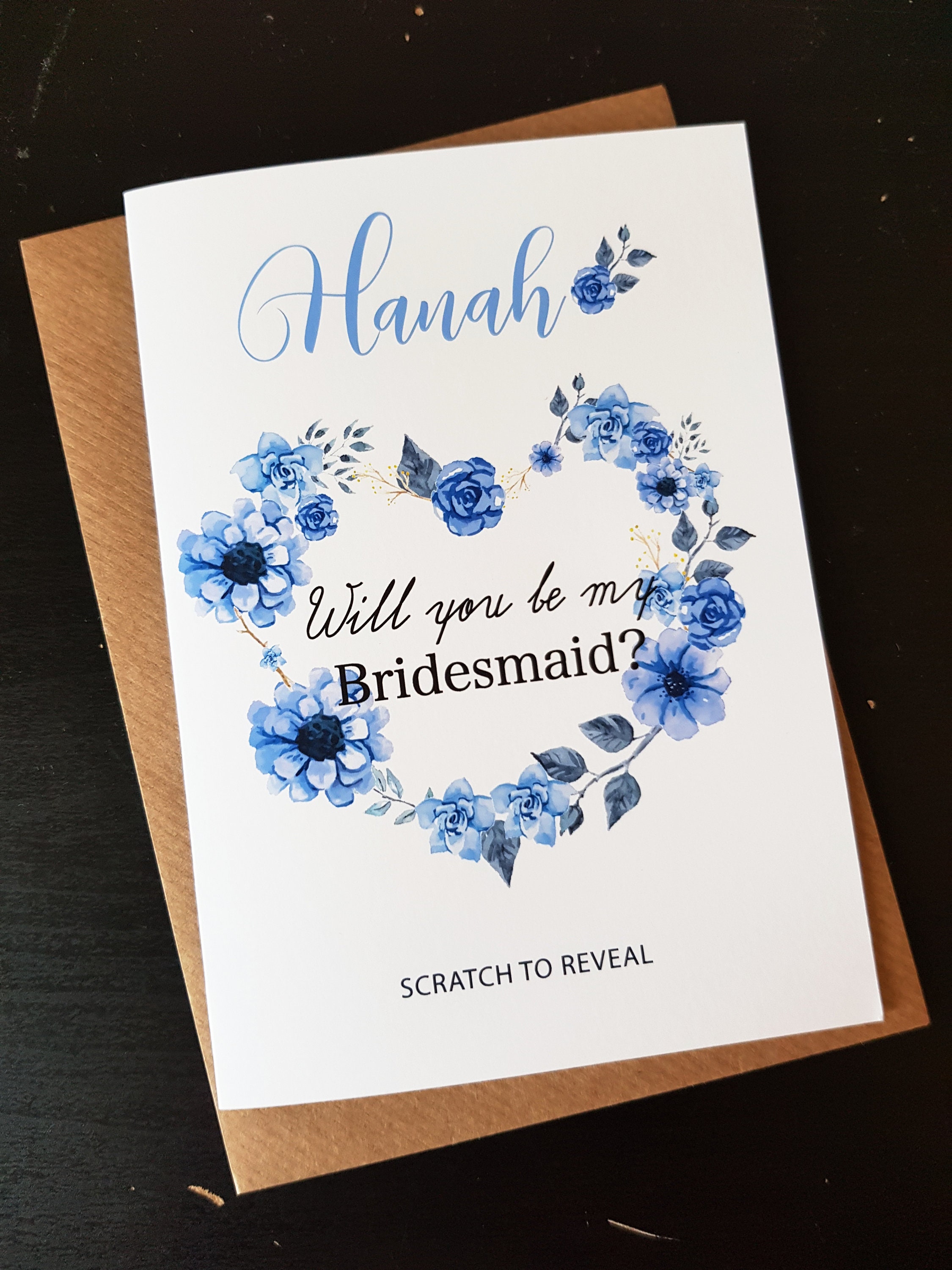 Brautjungfer Vorschlag Karte werden Sie meine Brautjungfer | Etsy
