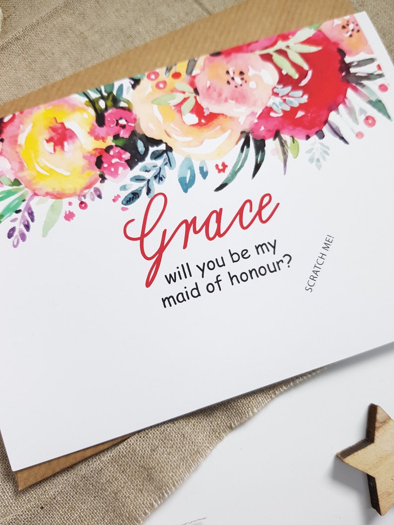 flower girl card bridesmaid proposal card will you be my bridesmaid? bridesmaid card card for bridesmaid maid of honour card WP8