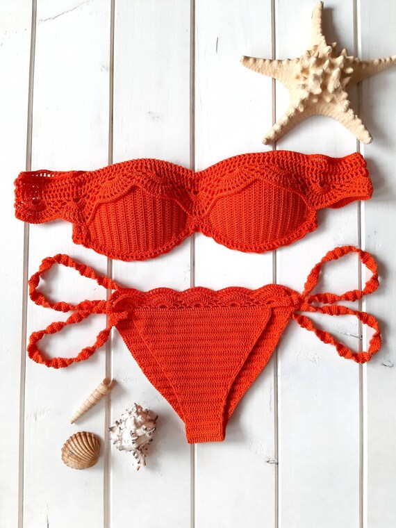 Crochet swimsuit crochet swimwear crochet bikini Sexy | Etsy