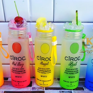 Ciroc Ombré Glass Water Bottles