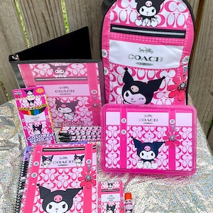Conjunto de útiles escolares personalizados / Mochila a juego personalizada / Artículos esenciales para la vuelta al cole