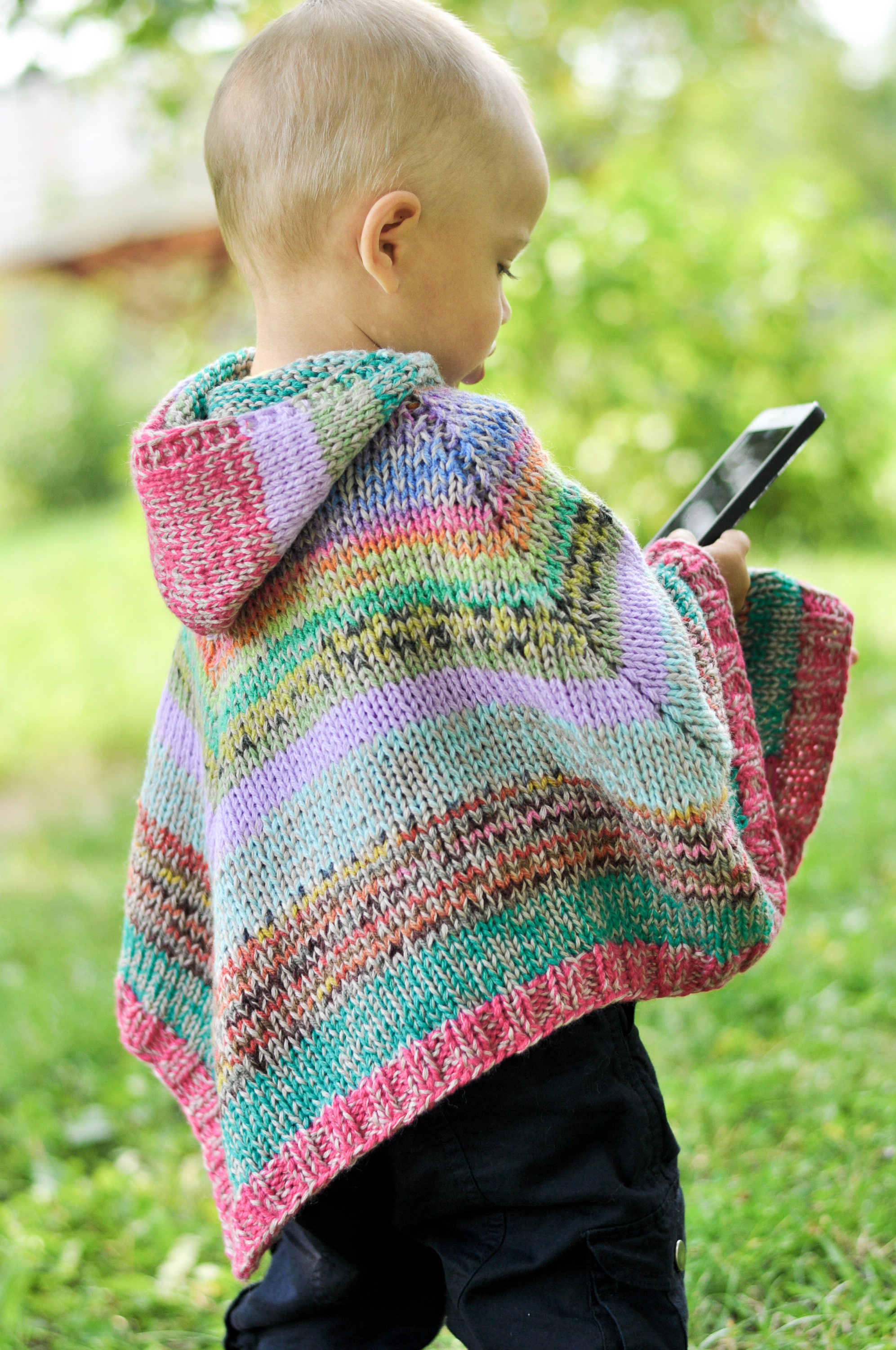 baby poncho sweater