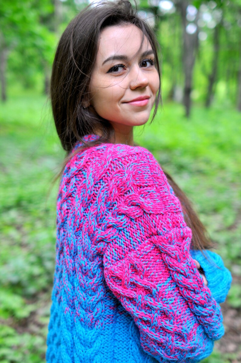 handmade knitted cardigan