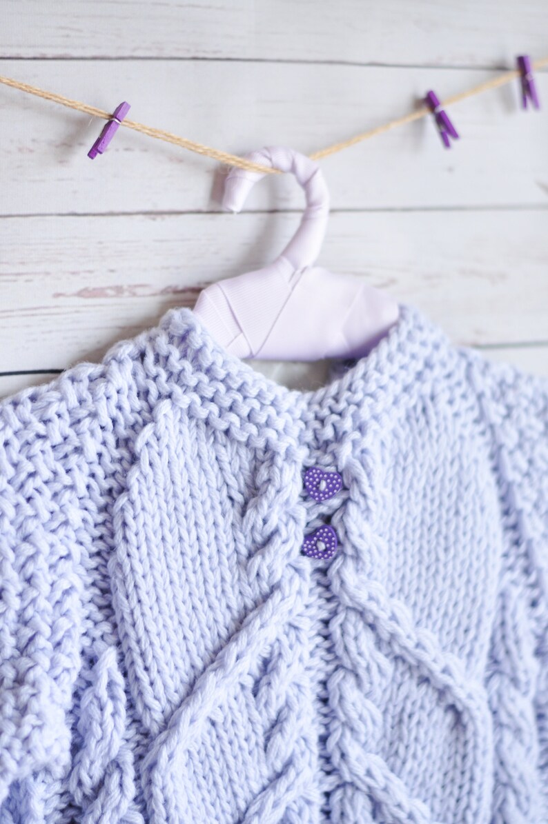 Baby knitted sweater very soft handmade work pretty little Etsy
