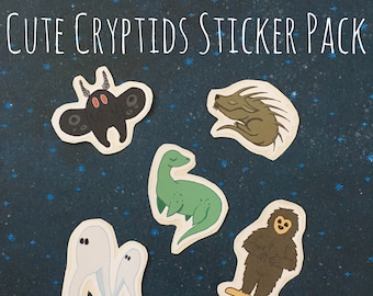 Cute Cryptids Sticker Pack
