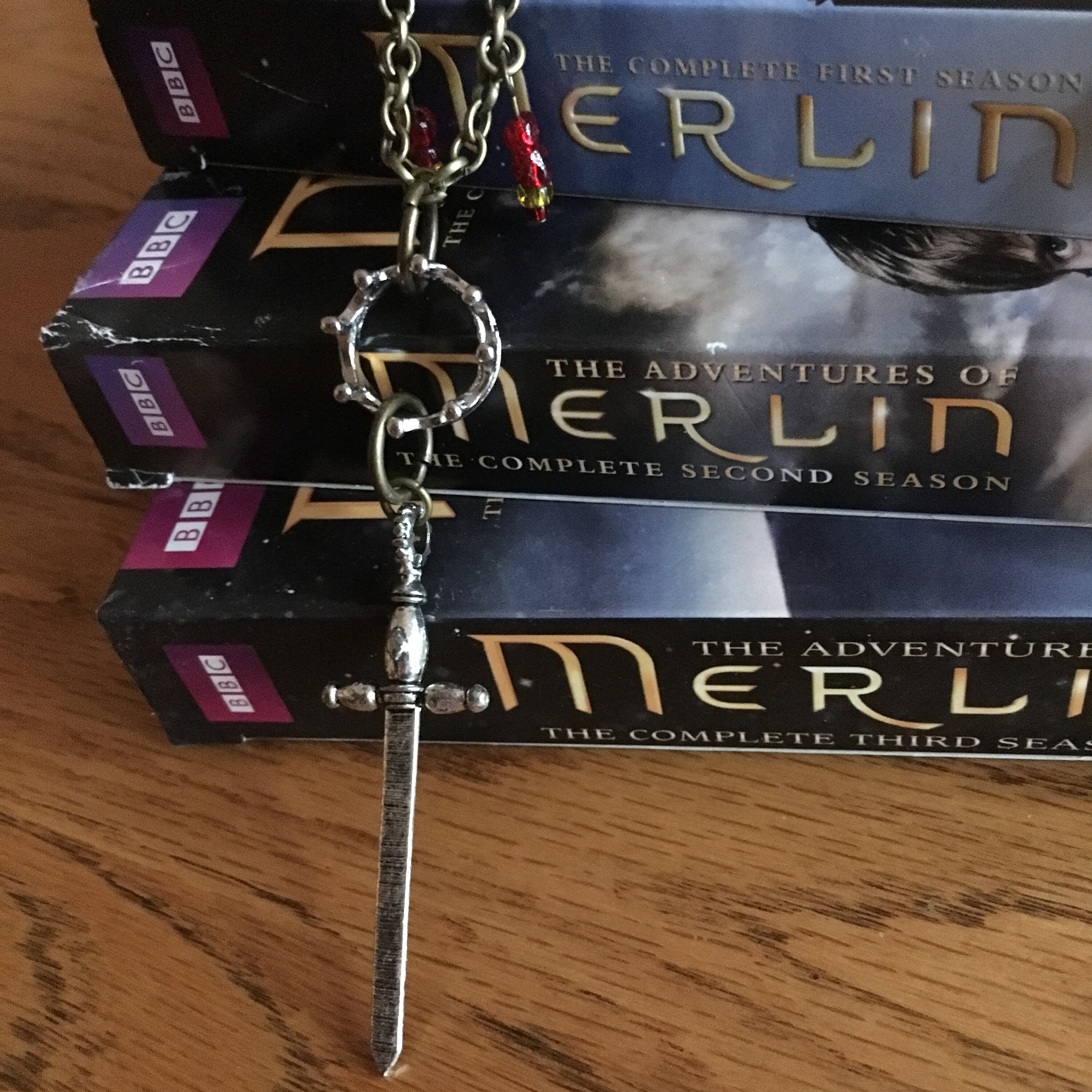 Arthur and Merlin Friendship Necklaces | Etsy