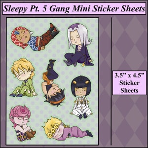 Sleepy Gangsters Part 5 Mini Sticker Sheets