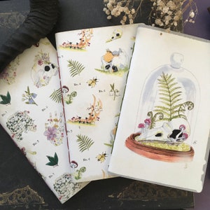 Bones and Botanicals Hand Sewn Notebook Set