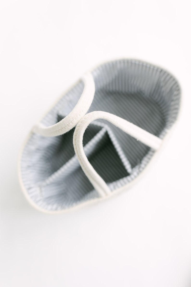 Diaper Caddy Organizer Cotton Rope Diaper Caddie Black Zig Etsy