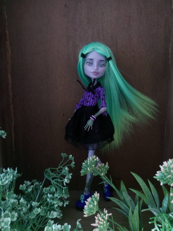 Monster High Doll Repainted Twyla Etsy