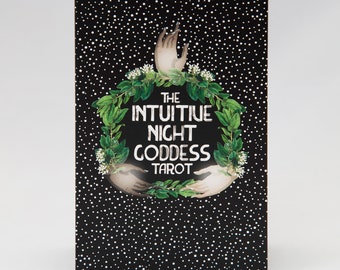 The Intuitive Night Goddess Tarot MASS MARKET *Non-Gilded* Edition Intuitive Tarot Goddess Tarot Rainbow Tarot Collage Tarot Vintage Tarot