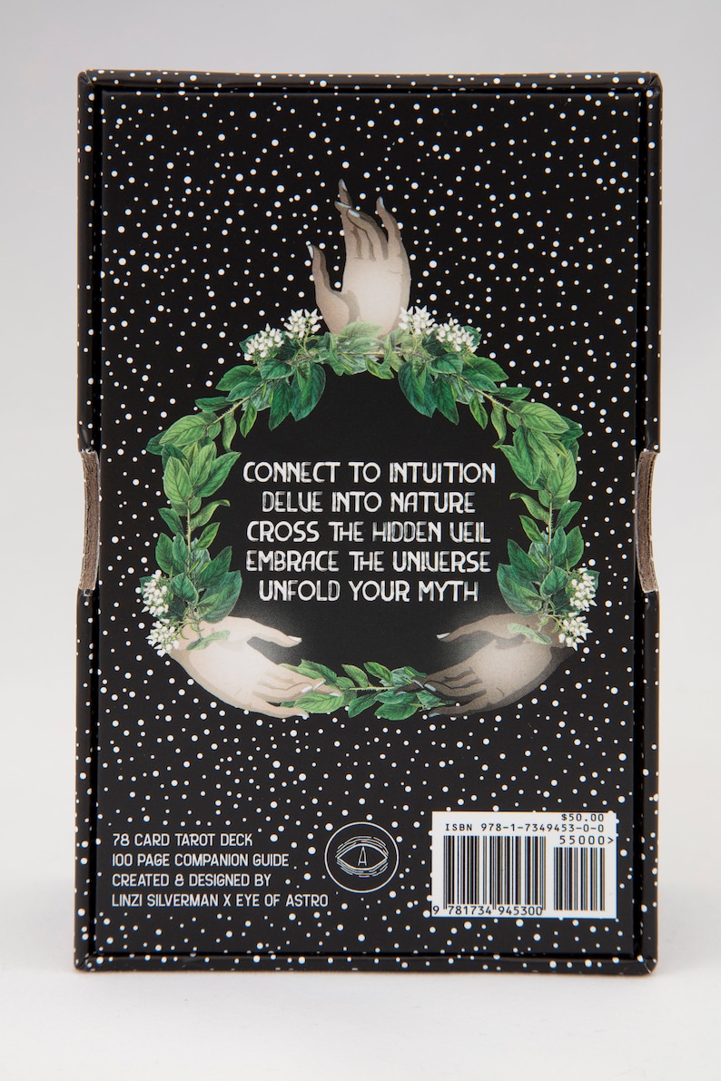 Intuitiv nattgudinna tarotlek: förgyllda kanter, följeslagarguide bild 6