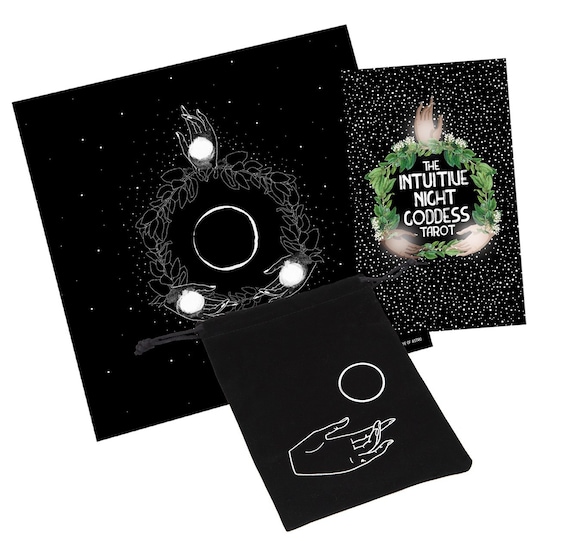 The Intuitive Night Goddess Tarot NON-GILDED Package (deck