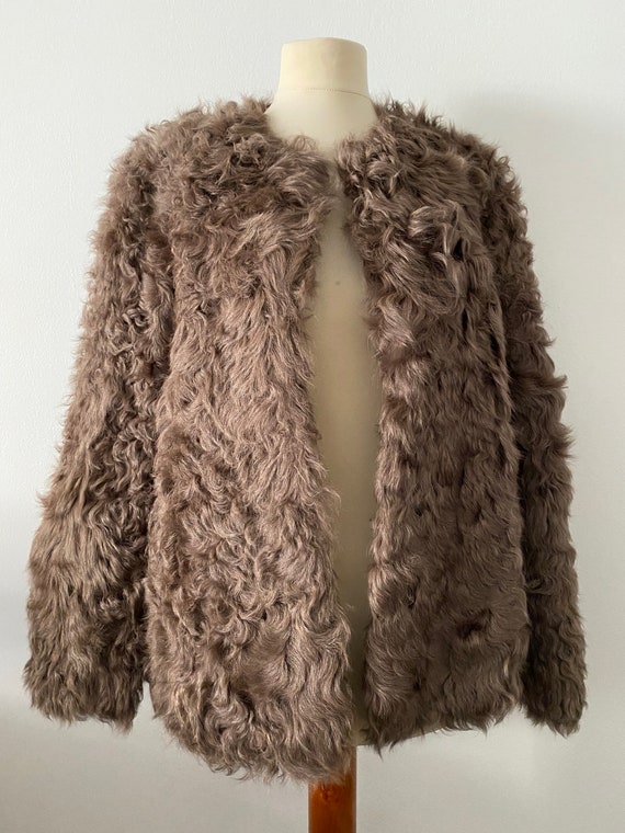 Fur jacket Lamb hair coat curly