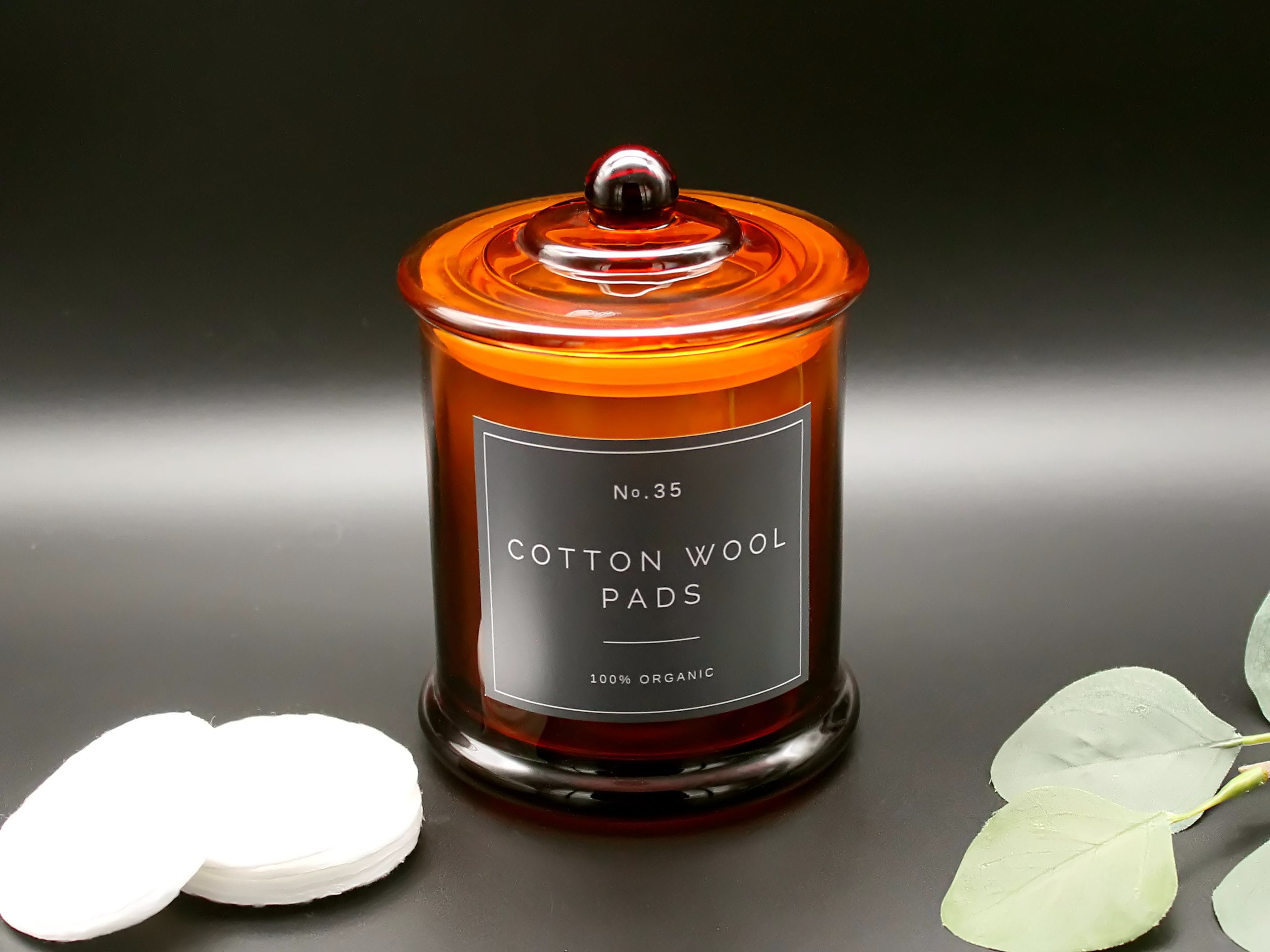 Cotton Buds Holder Cotton Wool Pads Jar Cotton Wool Balls Etsy