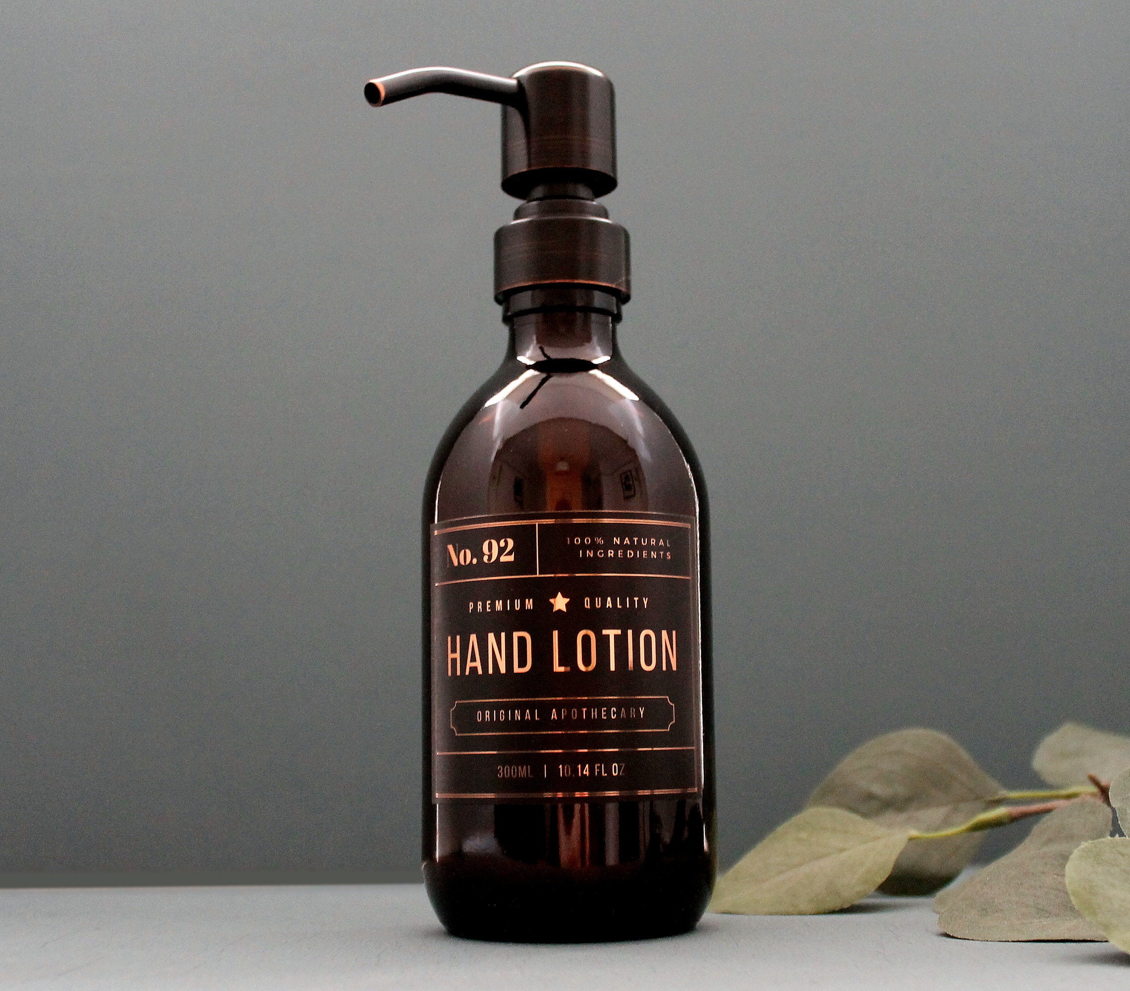 Hotel Balfour Glass Liquid Soap Pump Dispenser Apothecary Dr