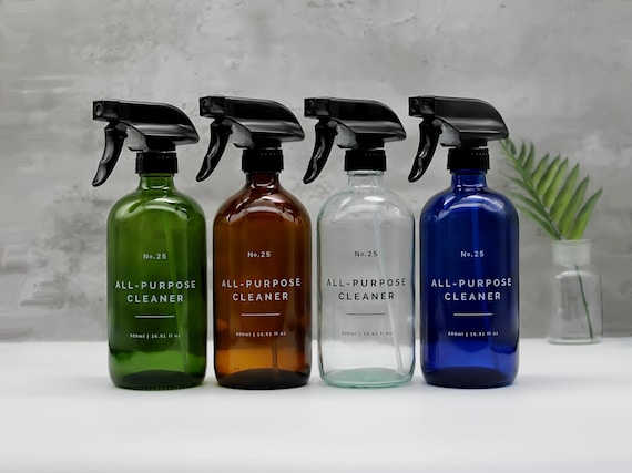 Nachfüllbare Sprühflasche aus Glas: Allzweckreiniger, 500ml