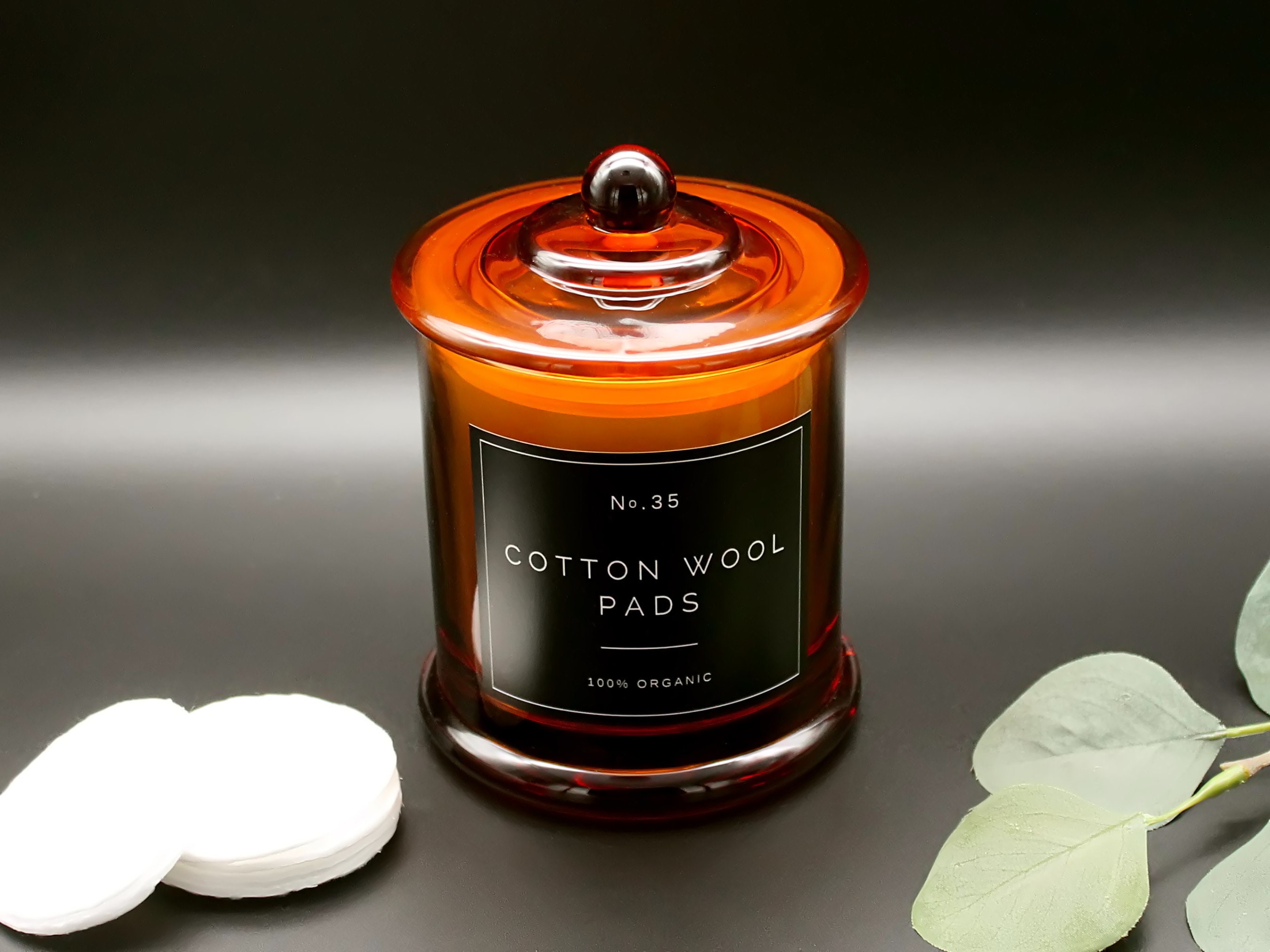 Cotton Buds Holder Cotton Wool Pads Jar Cotton Wool Balls Etsy