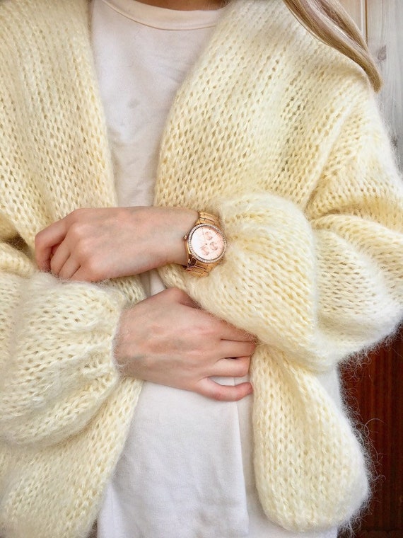 etsy mohair cardigan