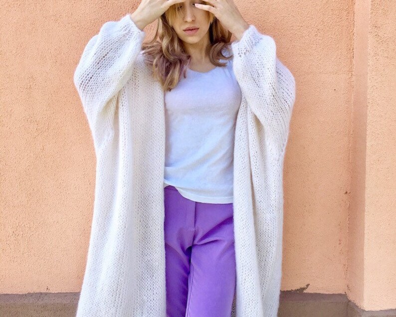 mohair oversized cardigan