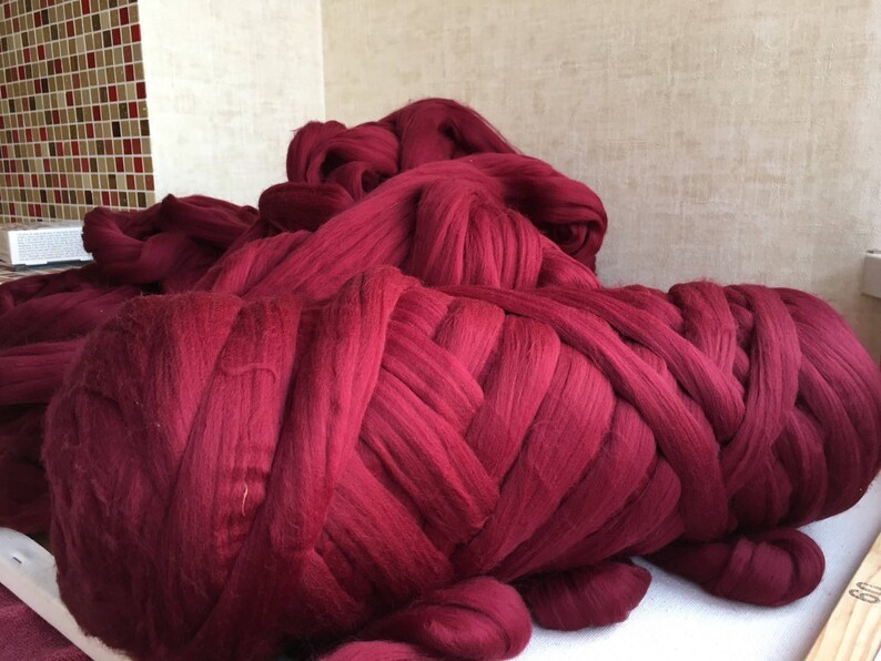 Unspun Merino Super Bulky Yarn Chunky Wool Merino Wool Etsy