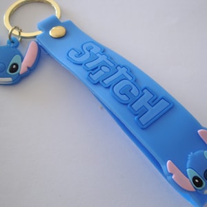 Stitch lanyard key ring in soft PVC