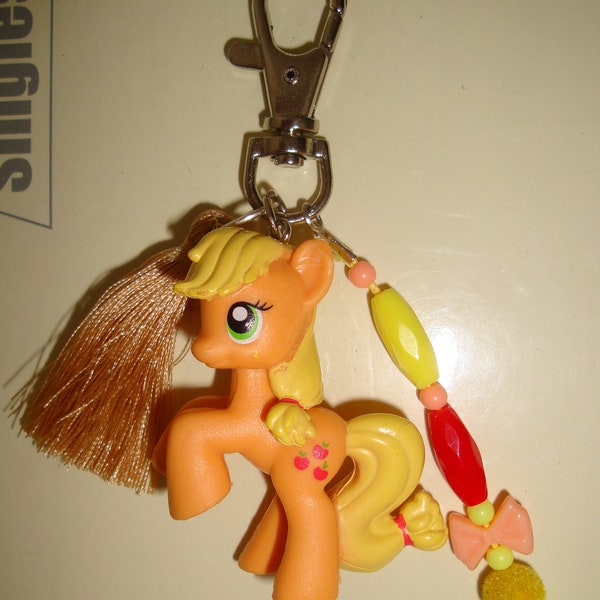 porte clé poney en silicone souple