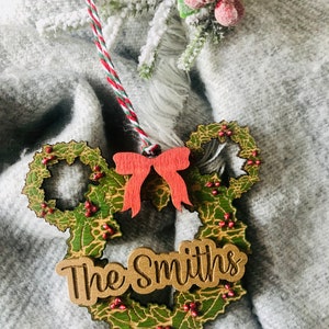 Mickey Christmas Wreath Tree decoration