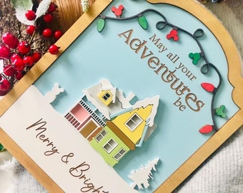 Adventure Is Out There UP Movie Inspired Sign, PIXAR UP, Carl and Ellie Decor, Up home decor, Disney home Decor/ Disney Up Christmas decor