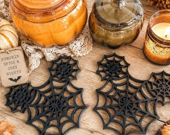 Wooden Mickey Spider Web decor