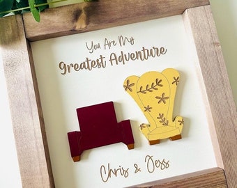 UP Movie Inspired Wood Sign: Carl and Ellie Decor