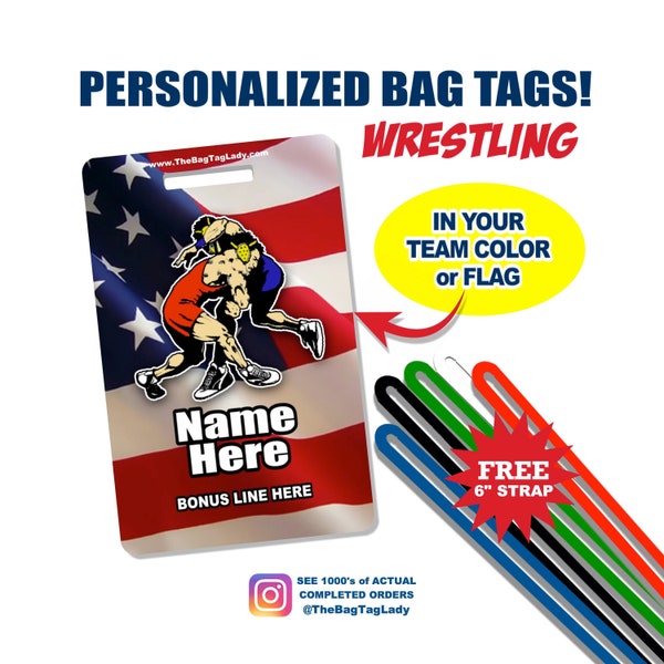 Wrestling Custom Bag Etsy