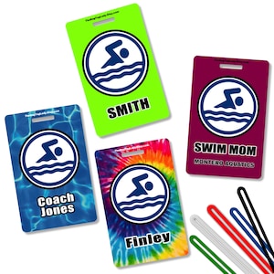 Personalized Swim Bag Tag: Swimmer Name, Team Name image 10