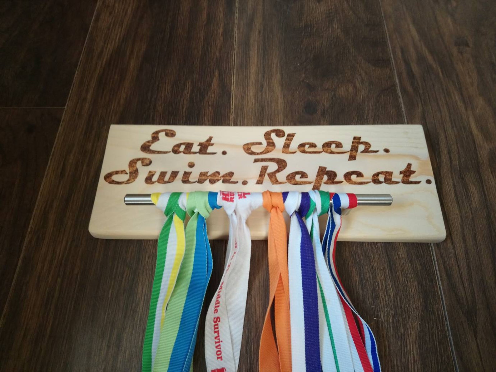 Swimming medal hanger medal display gift for swimmers Etsy