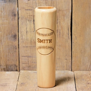 Baseball Gift - Personalized Engraved Baseball Bat Barrel Dugout Mug