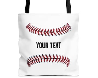 Baseball Gift - Personalized Baseball Tote Bag