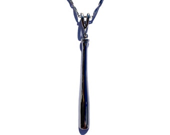 Baseball Bat Sterling Silver Necklace