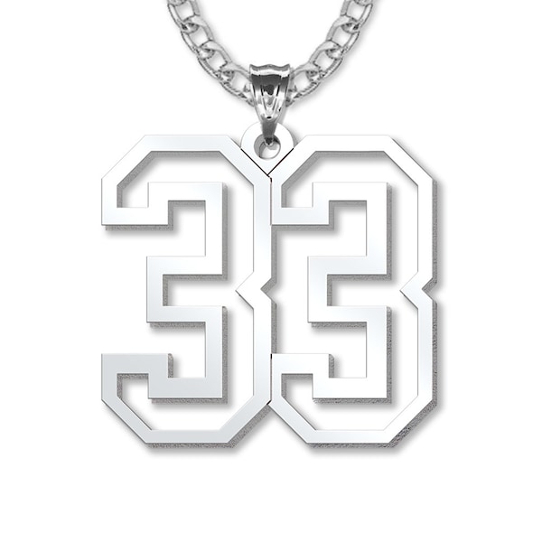 Number Pendant Etsy