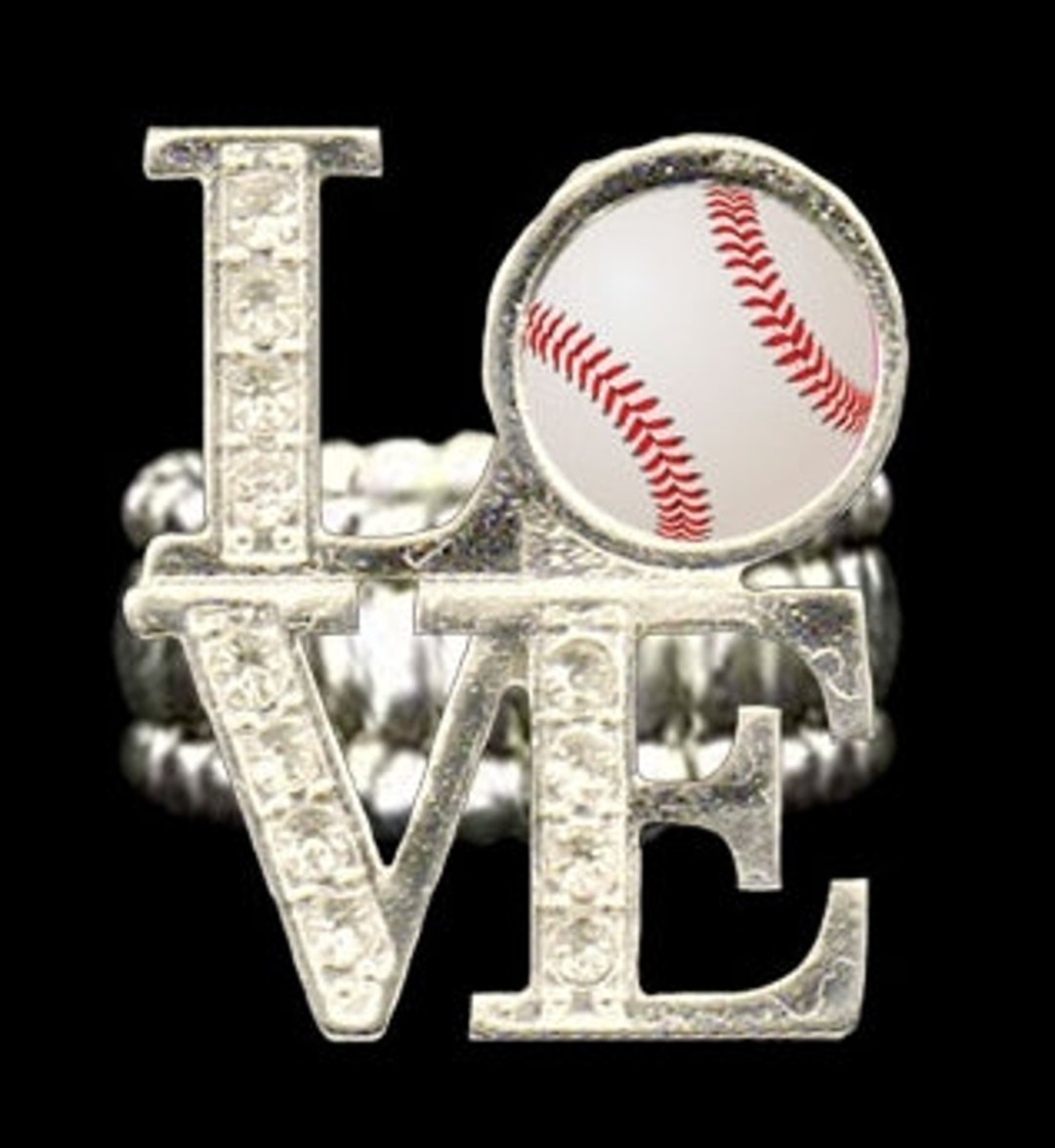 Baseball Love Stretchy Ring - Etsy