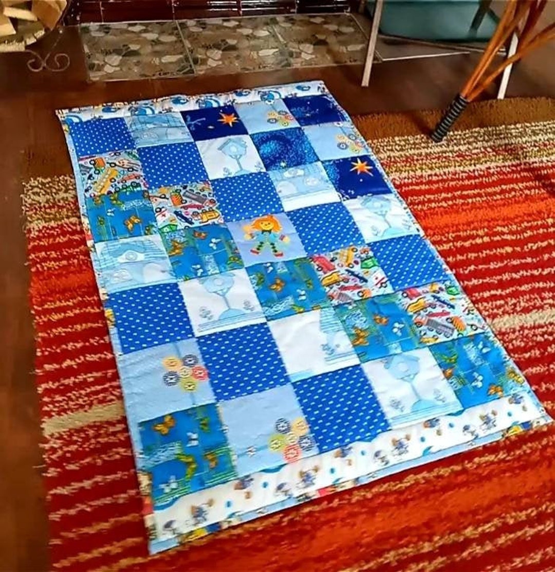Patchwork Quilt Baby Blanket Play Mat Bedroom Decor Gift Etsy