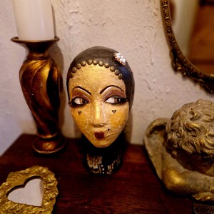 Mannequin head , vintage mannequin head ,wig mannequin ,headphone display,fascinator , display,handpainted mannequin head,mannequin, wigs