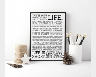 This Is Your Life Etsy