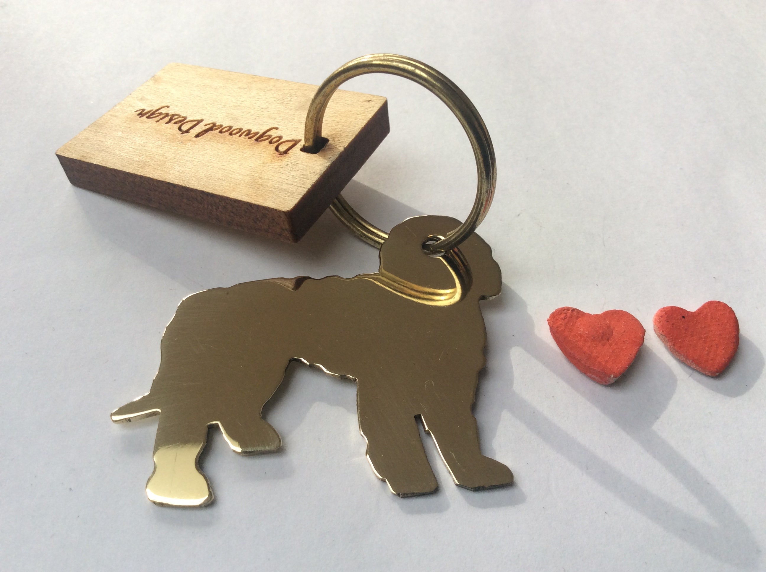 Golden Doodle Keychain, Golden Doodle Keyring, Golden Doodle, Golden