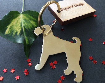 Airedale Terrier Keychain, Airedale Terrier Keyring, Airedale Terrier, Dog keyrings, Terrier Keyring, Terrier Keychain