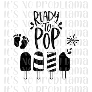 Prêt à éclater | Popsicle Grossesse | Faire-part de grossesse drôle | Chemise de grossesse | svg, jpeg, png | Cricut, Silhouette, Camée