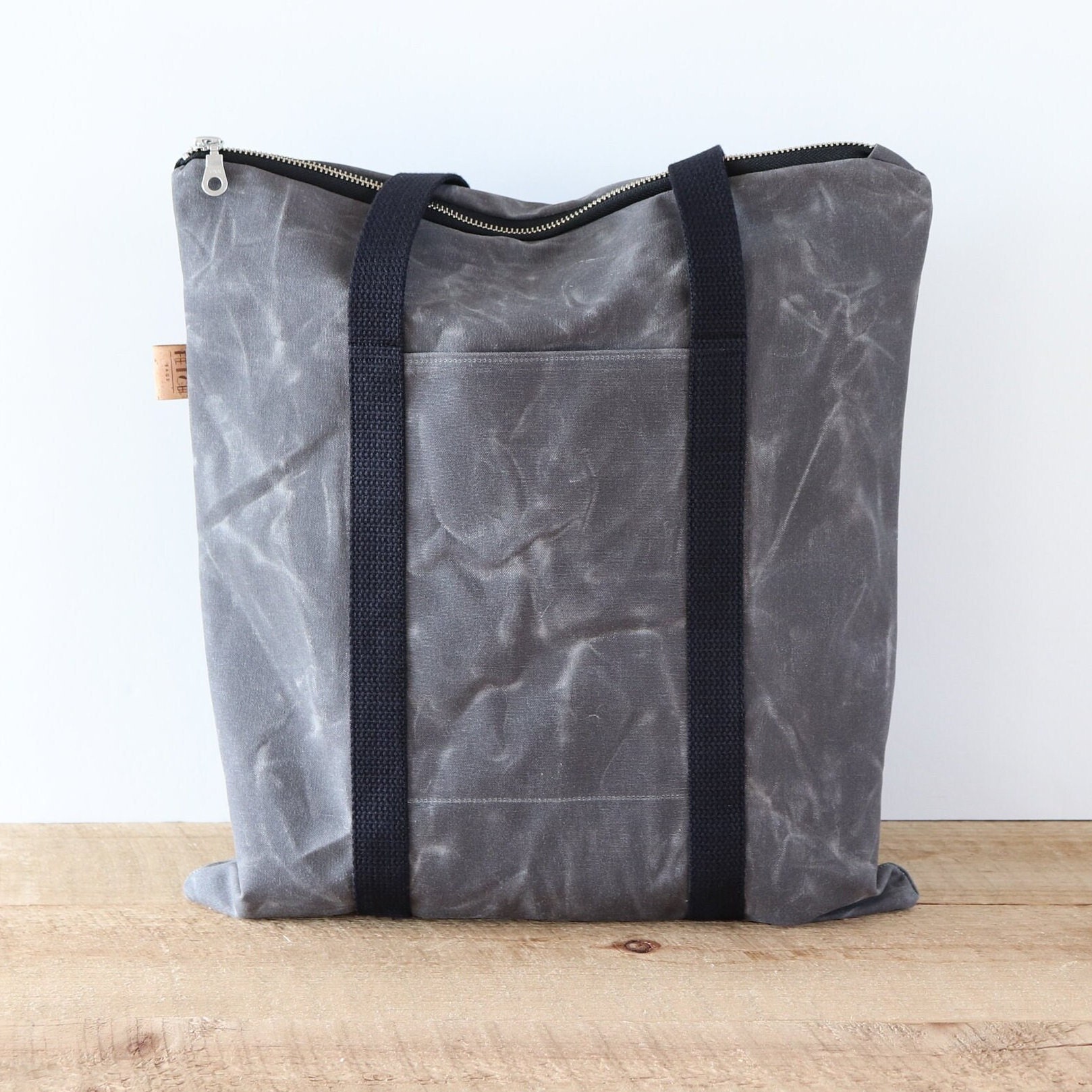 fear&desire canvas patch tote bag