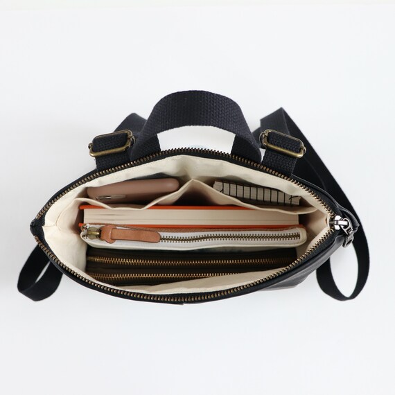 Geometric Vegan Leather Mini Backpack: Chic Travel Purse - Etsy display picture 1