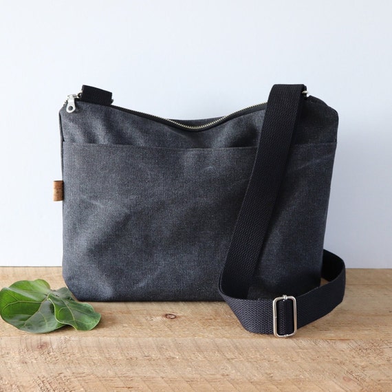 Large Stonewashed Crossbody Bag for Women and Men. Casual 