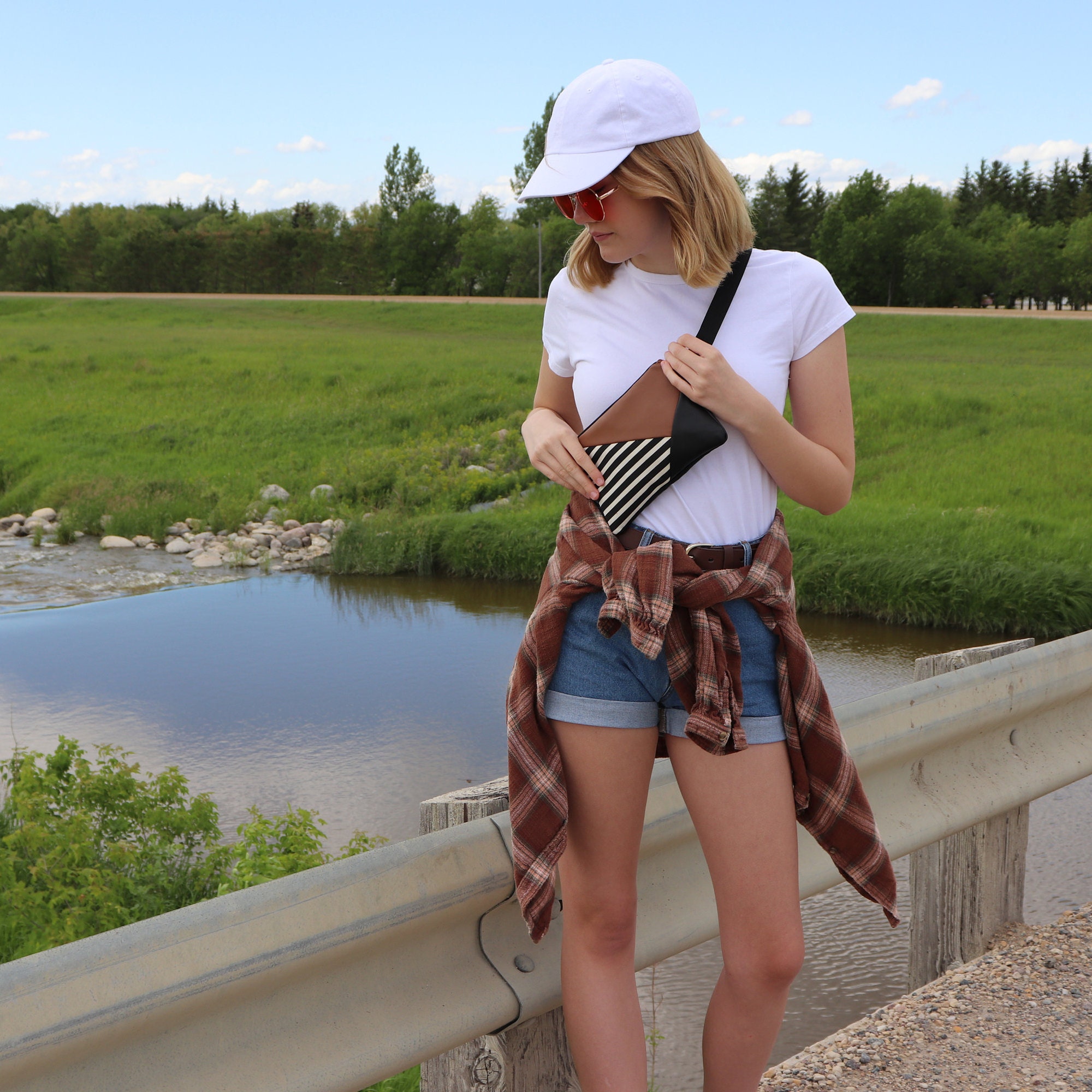 small flat fanny pack