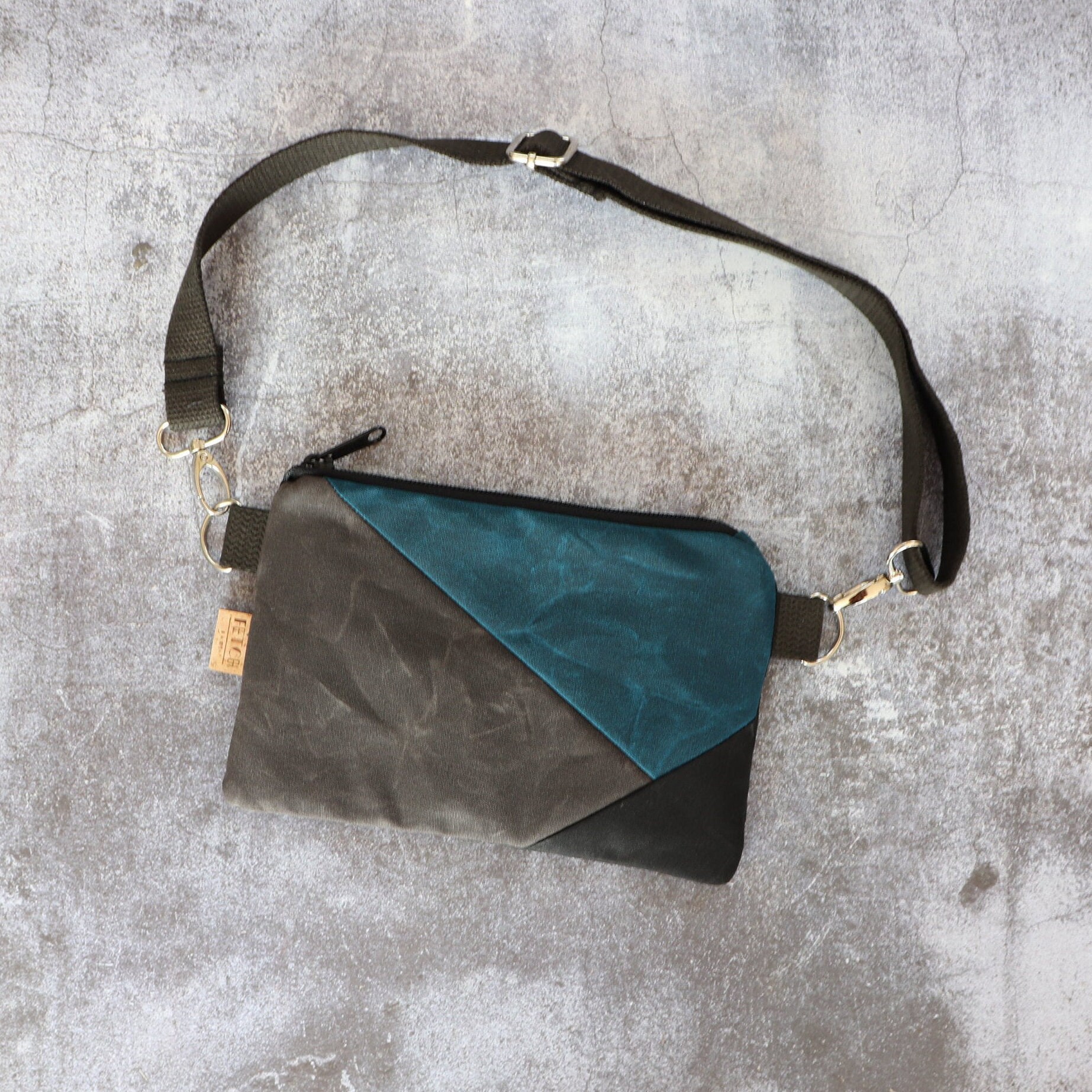 Small Waxed Canvas Fanny Pack for Women. Hipster Vegan Belt Etsy